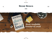 Tablet Screenshot of brenebrown.com